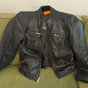 Moto leather jacket